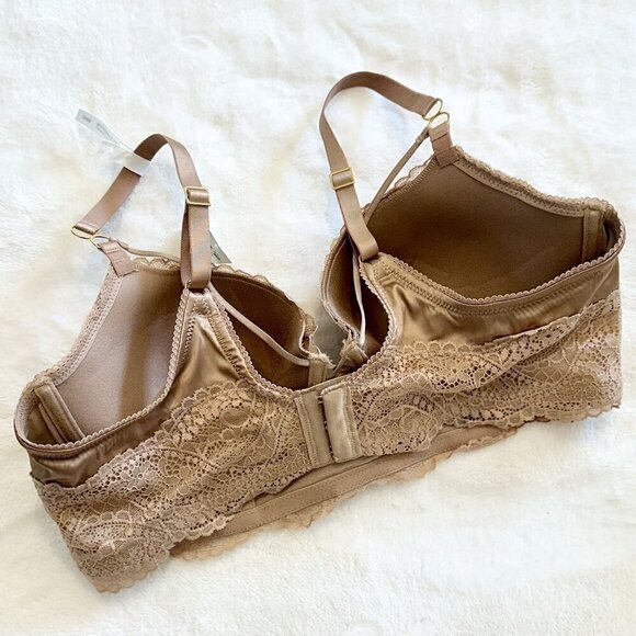 NWT Aerie Real Power Paisley Lace Strappy Balconette Bra - 36C - Picture 7 of 9